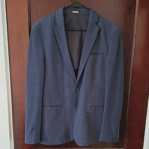 Express Men's Navy Sport Coat - Picture 1 of 5
